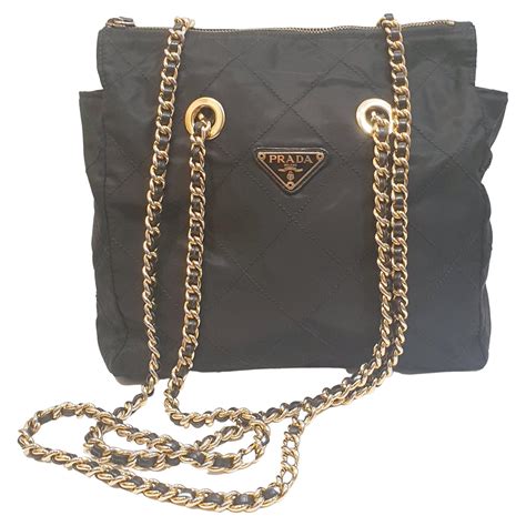 gold prada shoulder bag|prada re nylon tote bag.